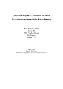 harassment and coercion in debt collection