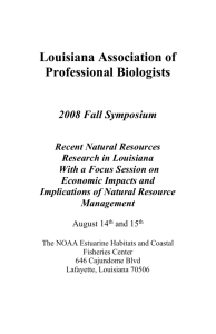 LAPB Fall 2008 Sympsoium Program with Abstracts