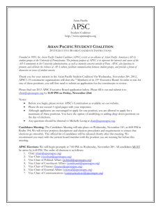 APSC-Executive-Board.. - Asian Pacific Student Coalition
