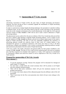 Crity Awards - Advertising Association of Nepal