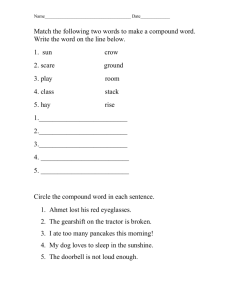 compound word assessment
