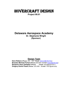 Hovercraft Design