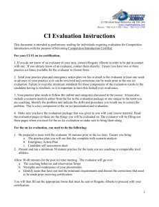 CI and CI Gradation Instructions
