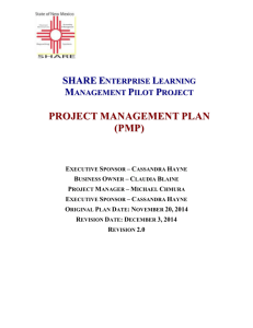 Preparing the Project Management plan