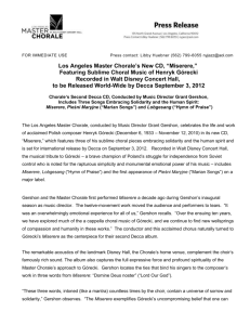 Word document - Los Angeles Master Chorale