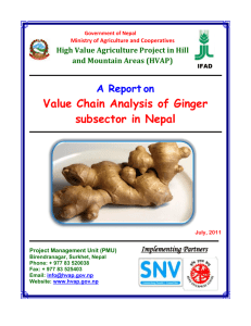 A Report on - High Value Agriculture Project