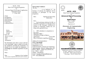 AICTE - ISTE Registration Form