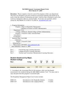 Annual Assessment Report Form for Student Learning Outcomes