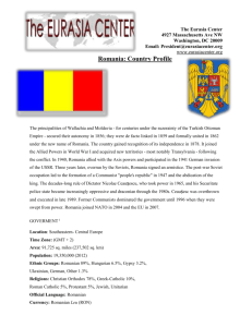 Romania Country Report