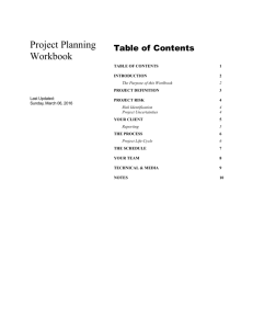 Project Planning Workbook