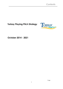 Torbay Playing Pitch Strategy