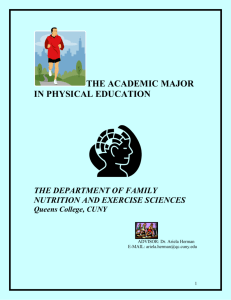 the academic major in physical education - Queens College