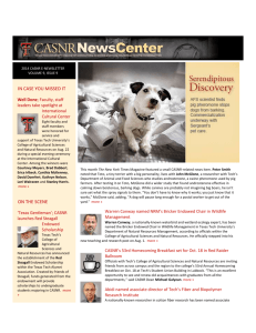 CASNR eNewsletter - September 2014