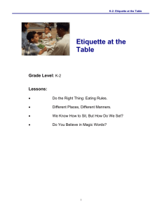 Etiquette Guide