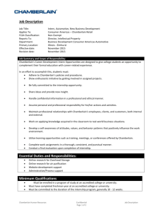Job Description Job Title: Intern, Automotive, New Business