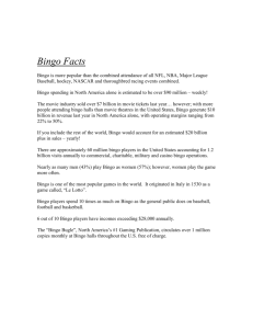 BINGO Facts History - Center Stage Artists