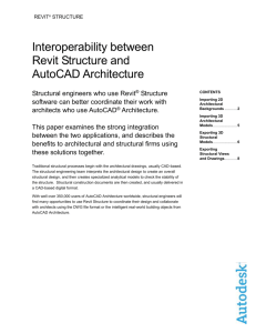 RST Interoperability Between Revit Structure & AutoCAD Architecture