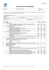 DOC audit checklist