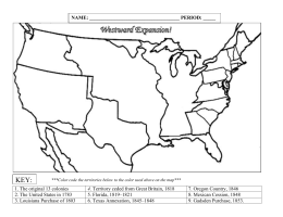 Westward Expansion Analysis