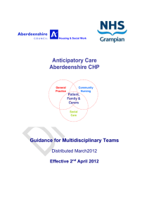 ACP Guidance for MDT's - Information Services Division