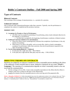 Russell Contracts Outline