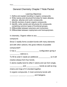 General Chemistry Chapter 3 Note Packet
