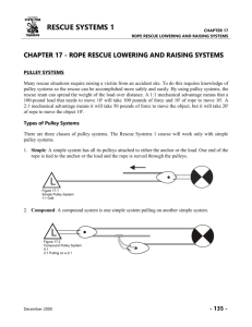 chapter 17 - rope rescue lowering and raising systems
