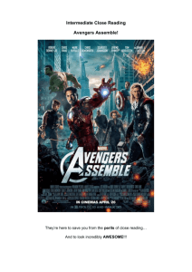 Avengers Assemble booklet