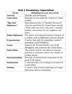 Unit 3 Vocabulary: Imperialism