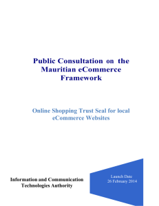 Public Consultation on the Mauritian eCommerce Framework Online
