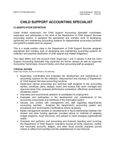 child support accounting specialist