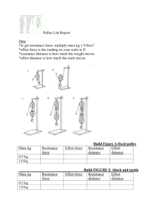 Pulley Lab Report