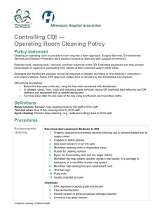 OR1_Controlling CDI - Operating room cleaning policy