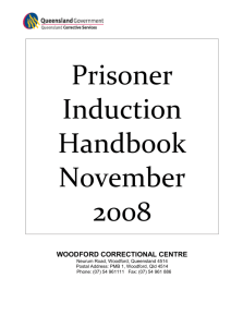 Woodford - Prisoner Induction Handbook