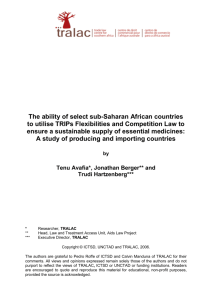 The ability of select sub-Saharan African countries