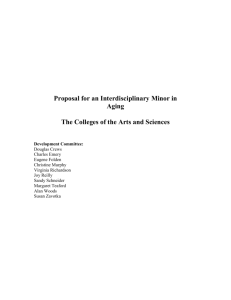 Aging Minor Proposal - The Ohio State University