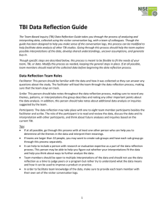TBI Data Reflection Guide