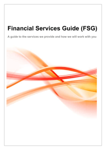 Financial Services Guide - Maylin Finance & Insurance Services
