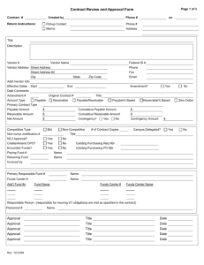 Contract Review and Approval Form
