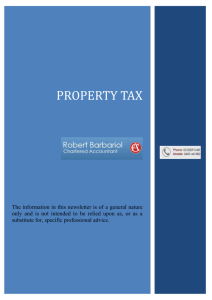 Property Tax Newsletter