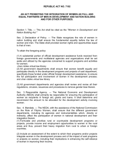 REPUBLIC ACT NO - Philippine Ports Authority
