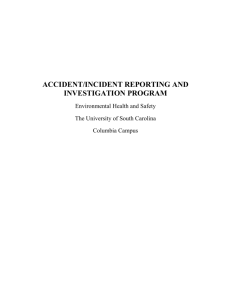 accident reporting and investigation program