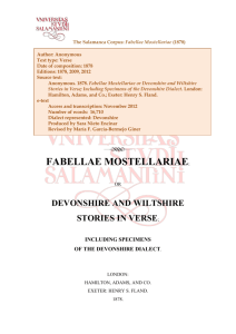 The Salamanca Corpus: Fabellae Mostellariae (1878) FABELLAE