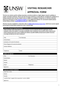 visiting researcher application form