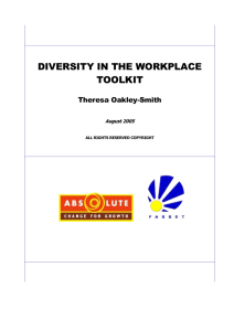 Toolkit on Diversity in the Workplace