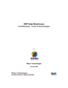 4 Desired features of the ERP Data Warehouse