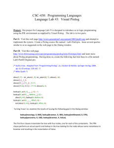 Language Lab3-Visual Prolog