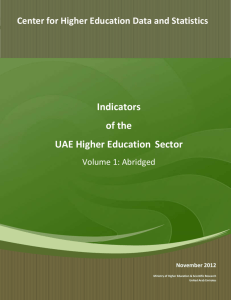 Report 2012-11 Indicators of the UAE Higher Education