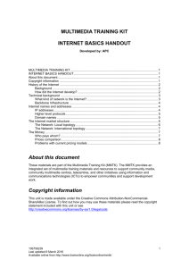 internet basics handout
