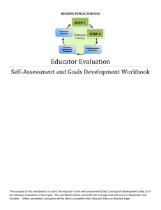 Educator Evaluation Self Assessment and Goals Development